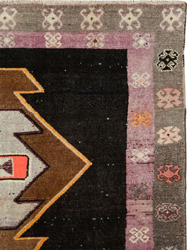 Vintage Turkish Anatolian Gallery Carpet, No.28907 - Staging