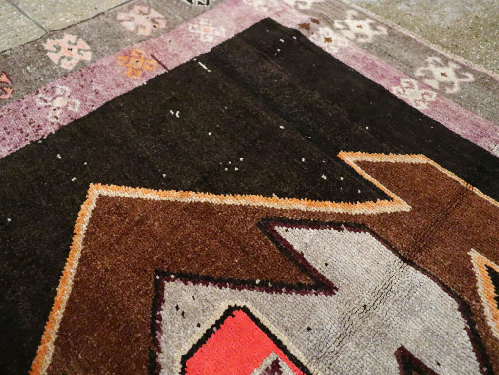 Vintage Turkish Anatolian Gallery Carpet, No.28907 - Staging