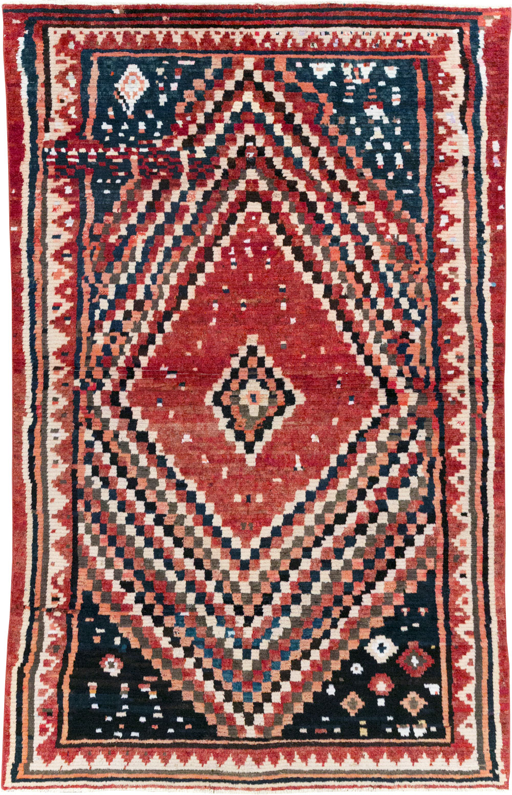 Vintage Persian Gabbeh Tribal Accent Rug, No.28915 - Staging