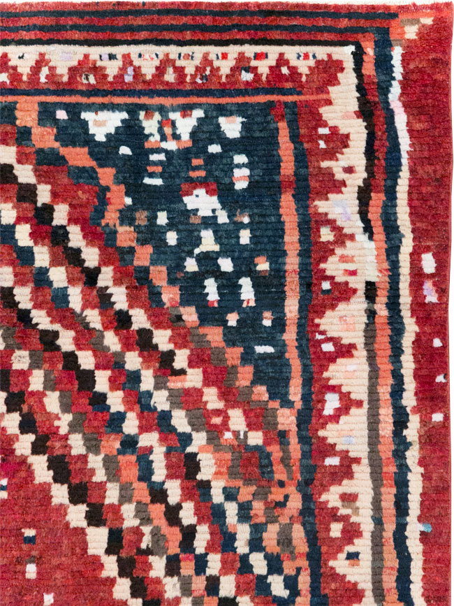 Vintage Persian Gabbeh Tribal Accent Rug, No.28915 - Staging