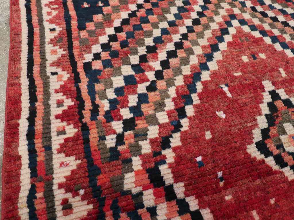 Vintage Persian Gabbeh Tribal Accent Rug, No.28915 - Staging