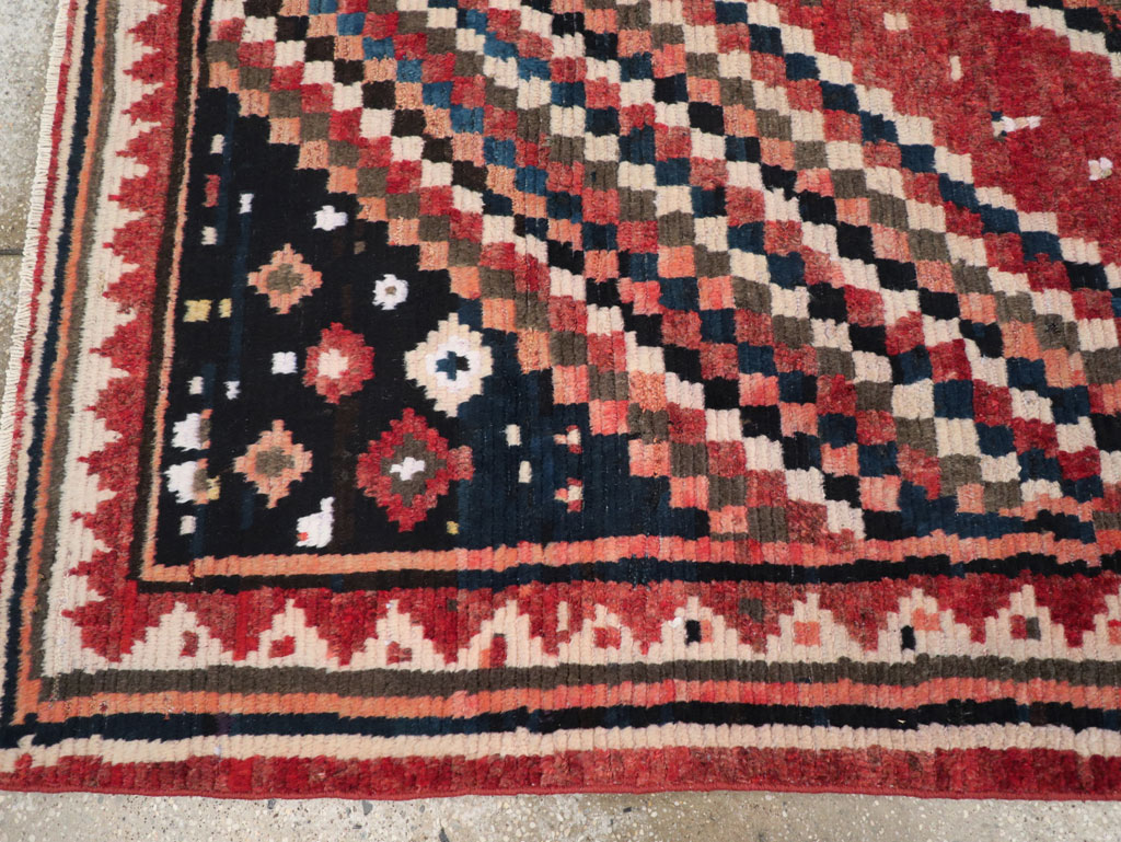 Vintage Persian Gabbeh Tribal Accent Rug, No.28915 - Staging