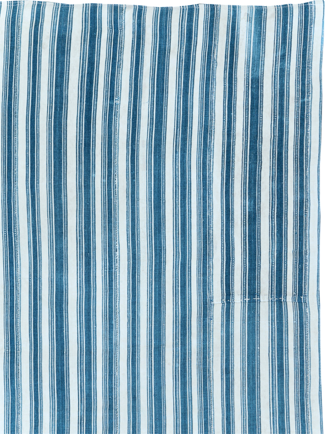 Vintage Persian Flatweave Kilim Throw Rug, No.28923 - Staging