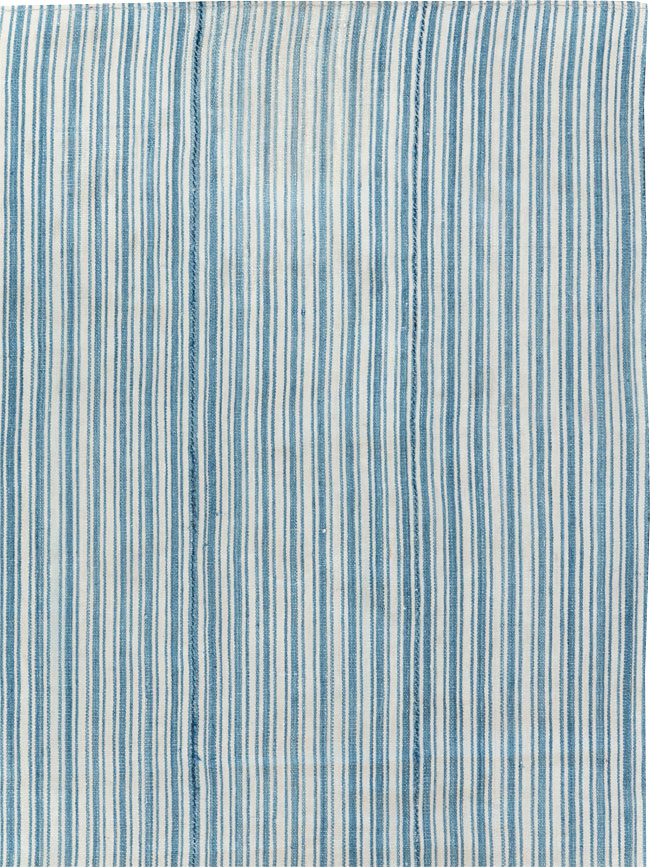 Vintage Persian Flatweave Kilim Throw Rug, No.28925 - Staging