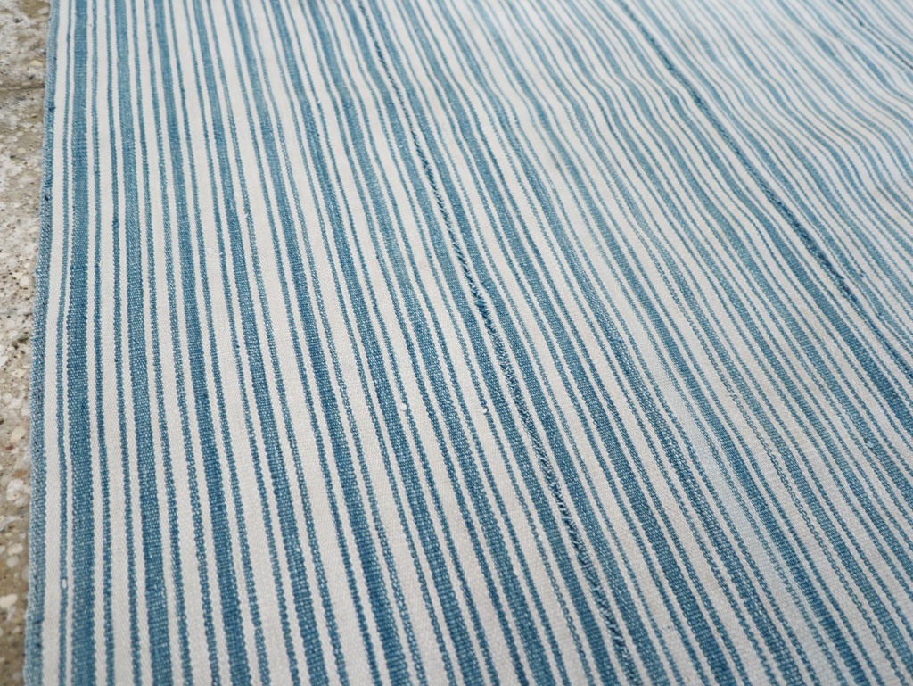 Vintage Persian Flatweave Kilim Throw Rug, No.28925 - Staging