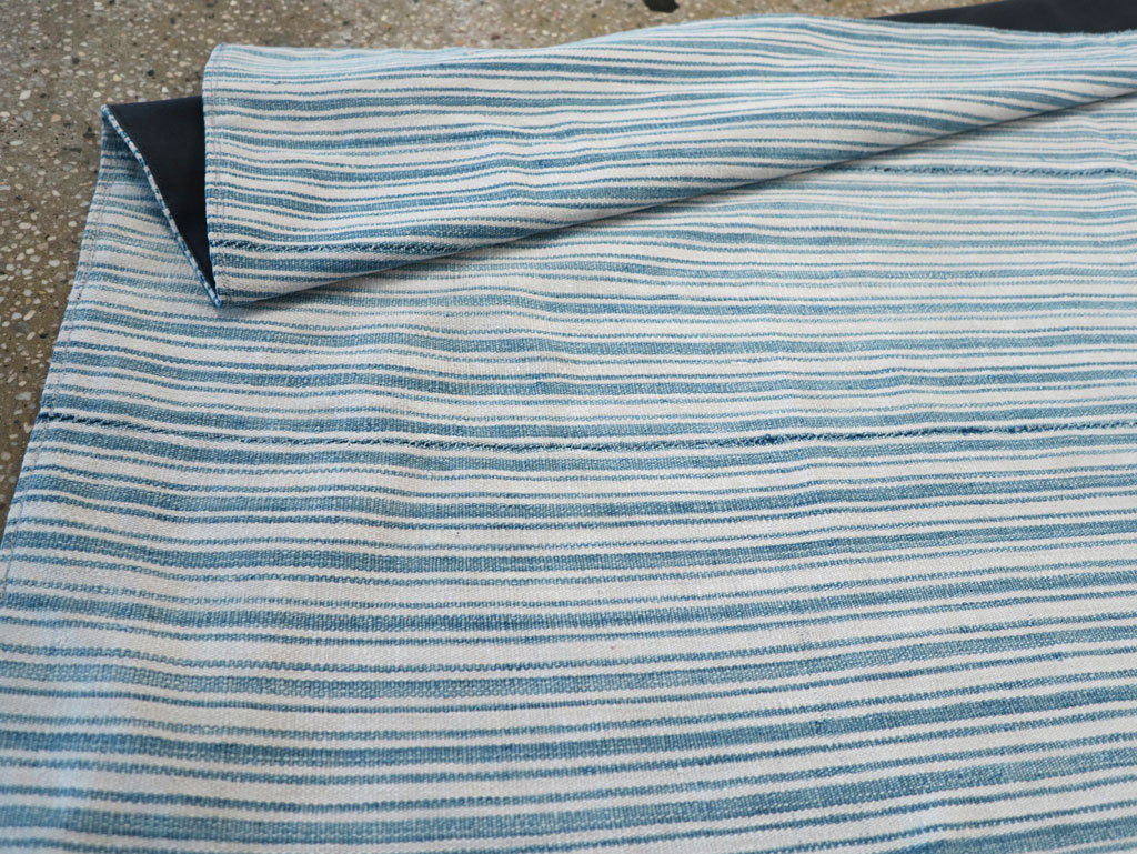 Vintage Persian Flatweave Kilim Throw Rug, No.28925 - Staging