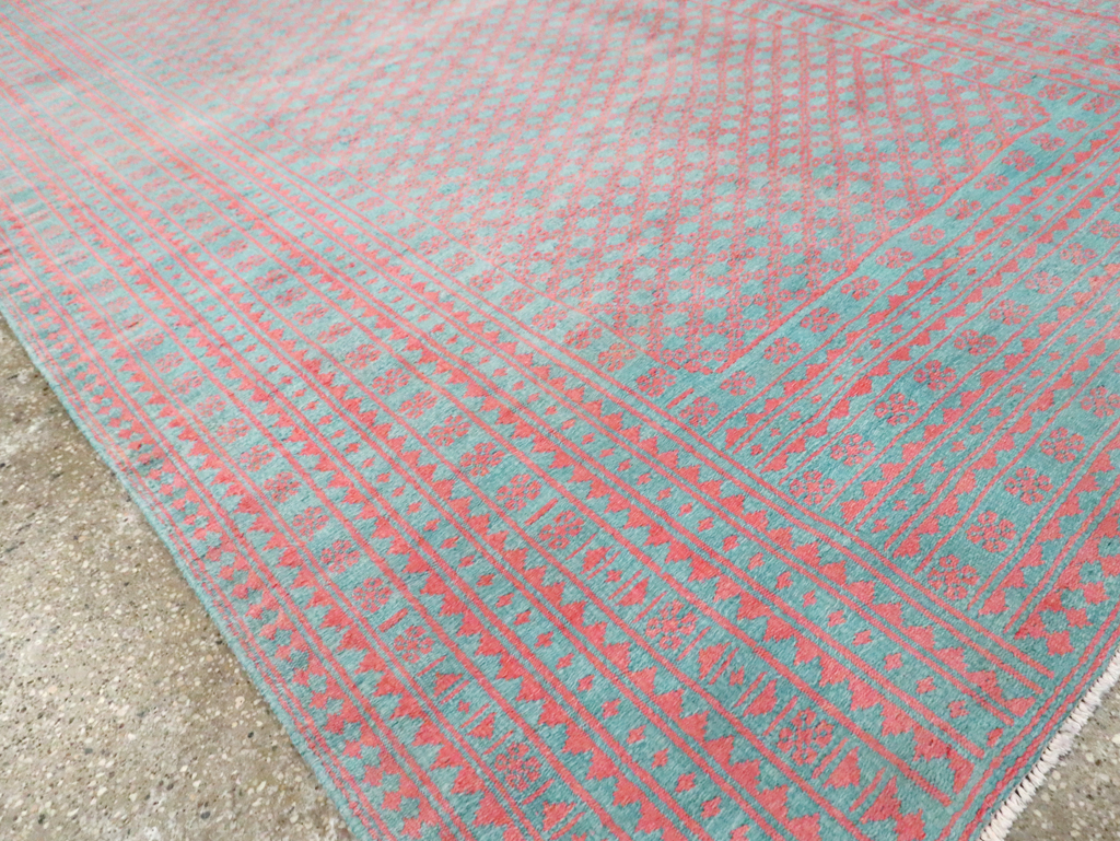 Vintage Persian Flatweave Kilim Accent Carpet, No.28927 - Staging