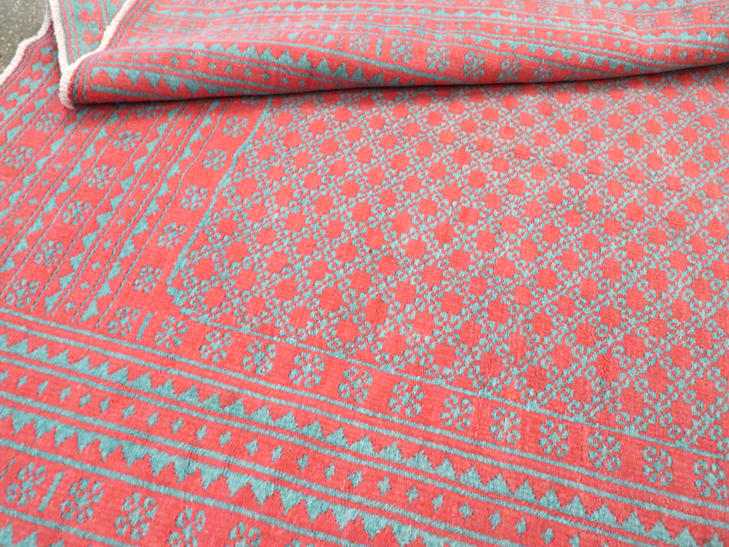 Vintage Persian Flatweave Kilim Accent Carpet, No.28927 - Staging