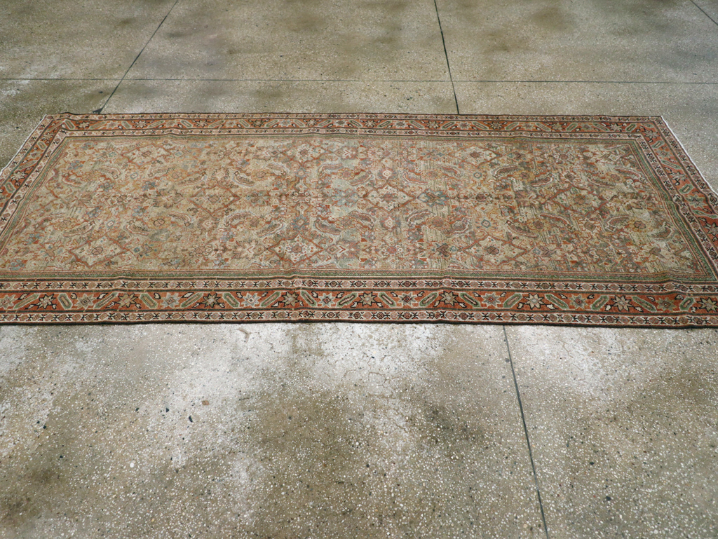 Antique Persian Mahal Gallery Rug, No.28931 - Staging