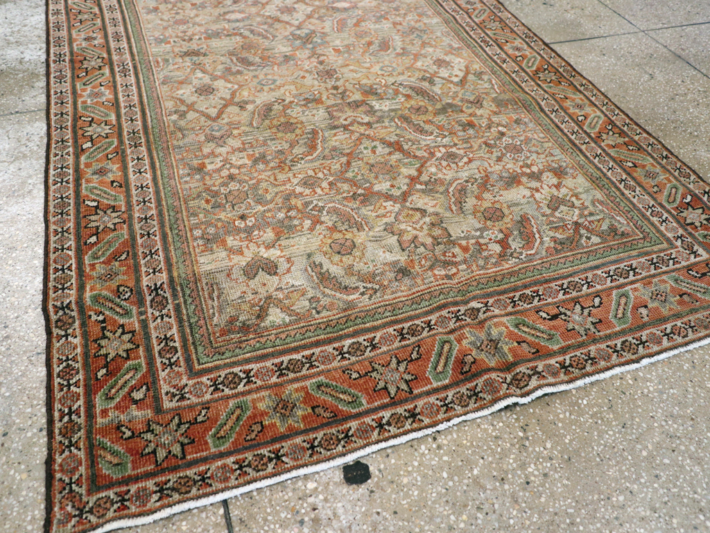 Antique Persian Mahal Gallery Rug, No.28931 - Staging