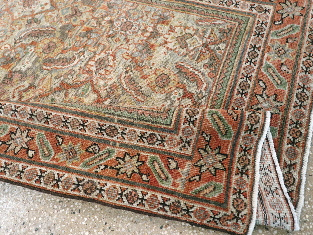 Antique Persian Mahal Gallery Rug, No.28931 - Staging