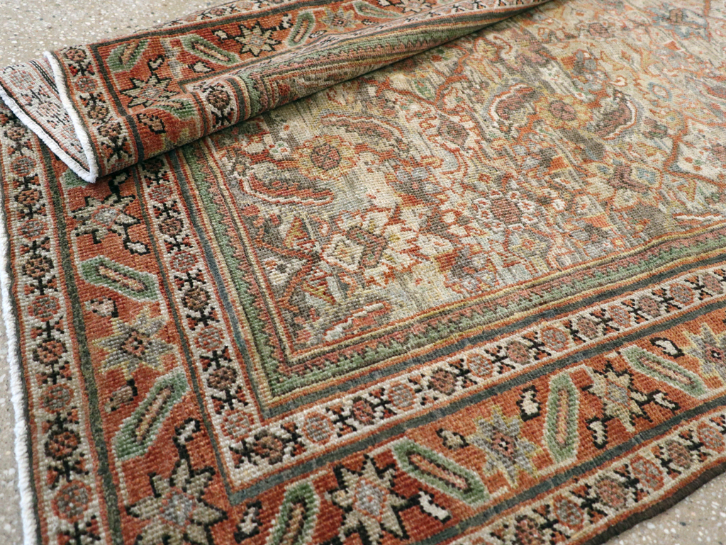 Antique Persian Mahal Gallery Rug, No.28931 - Staging