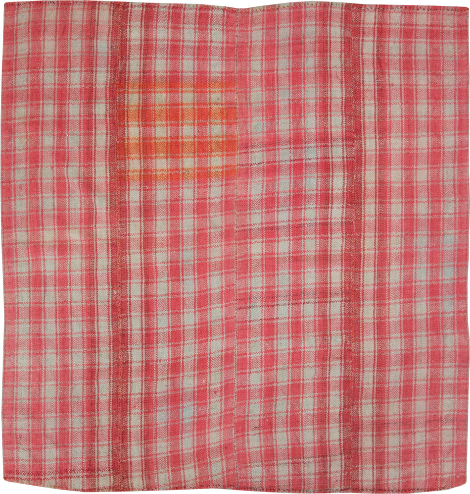 Vintage Persian Plaid Textile, No.28941 - Staging