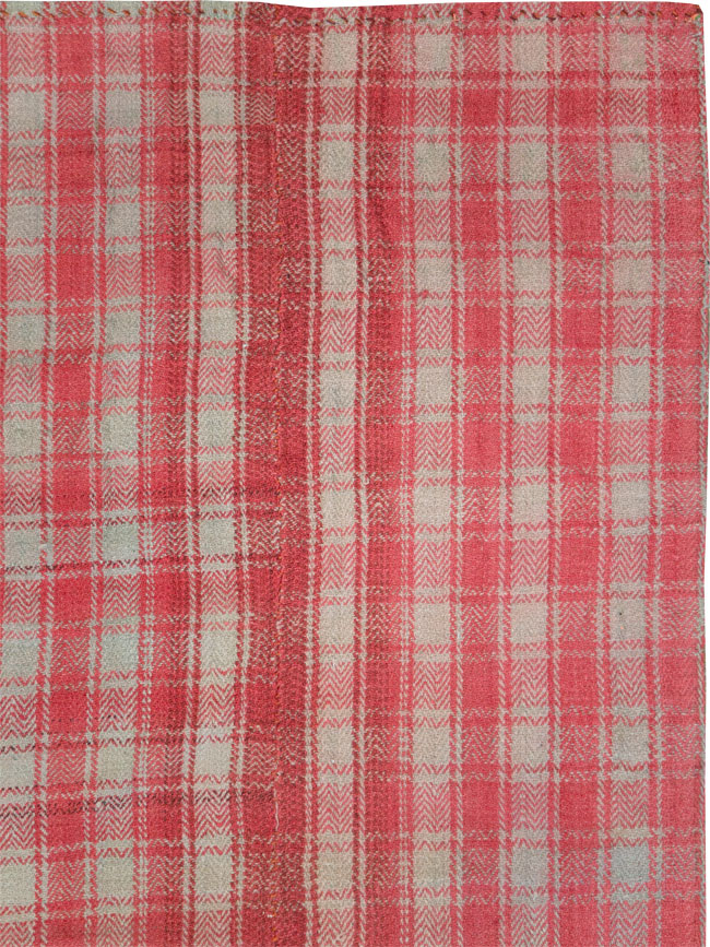 Vintage Persian Plaid Textile, No.28941 - Staging