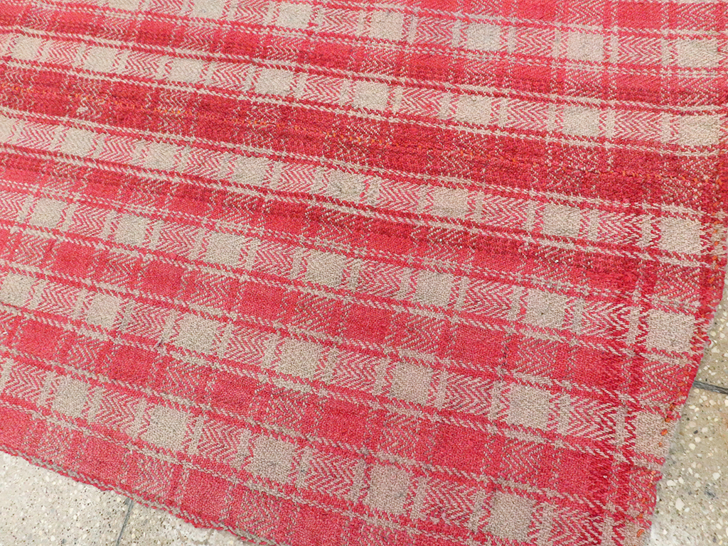 Vintage Persian Plaid Textile, No.28941 - Staging