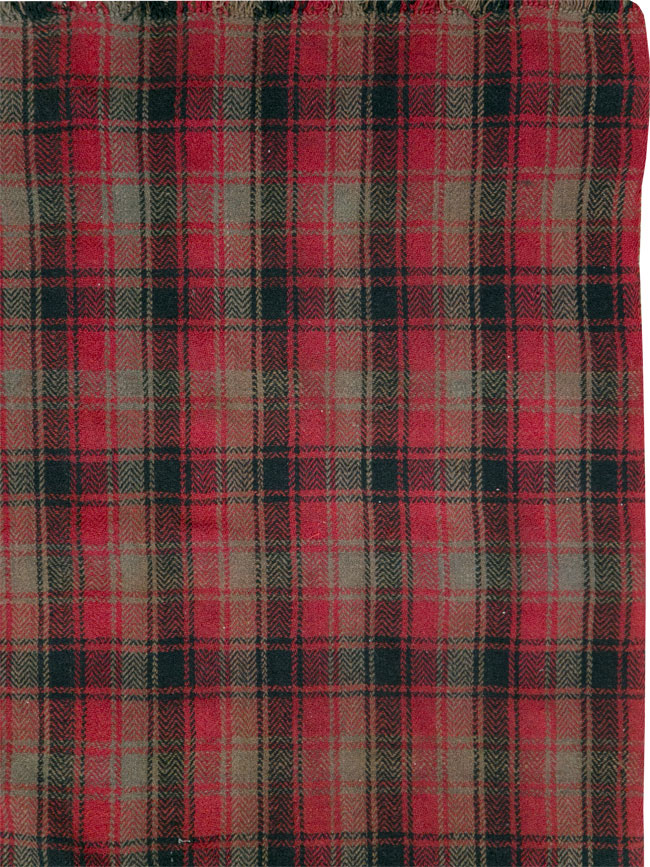 Vintage Persian Plaid Textile, No.28942 - Staging