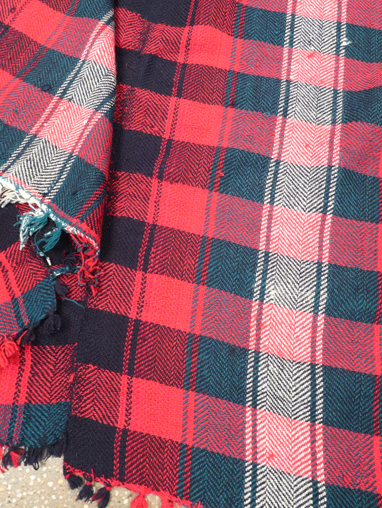 Vintage Persian Square Textile, No.28944 - Staging