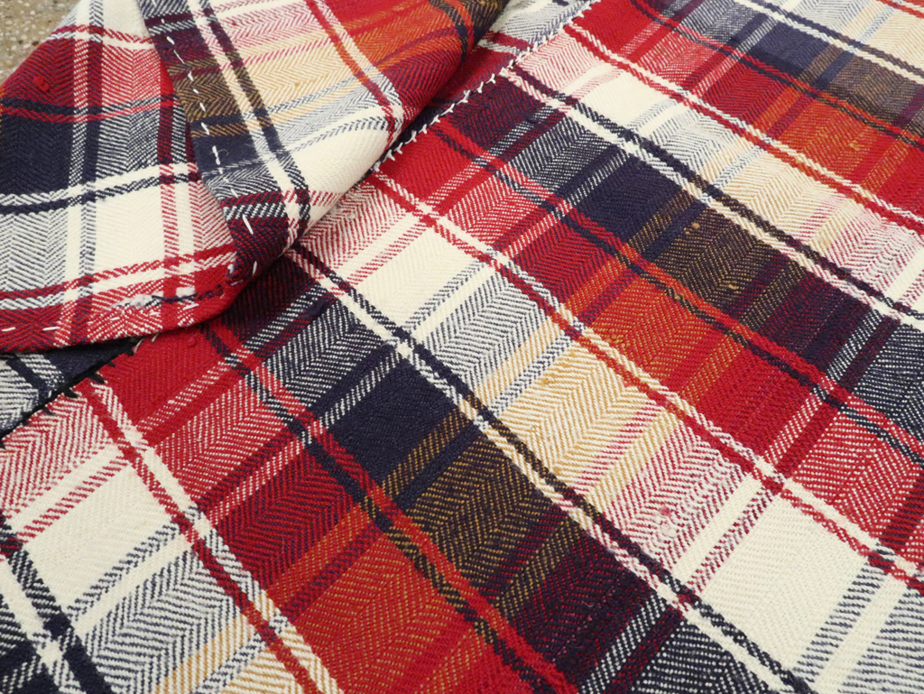 Vintage Persian Square Textile, No.28951 - Staging