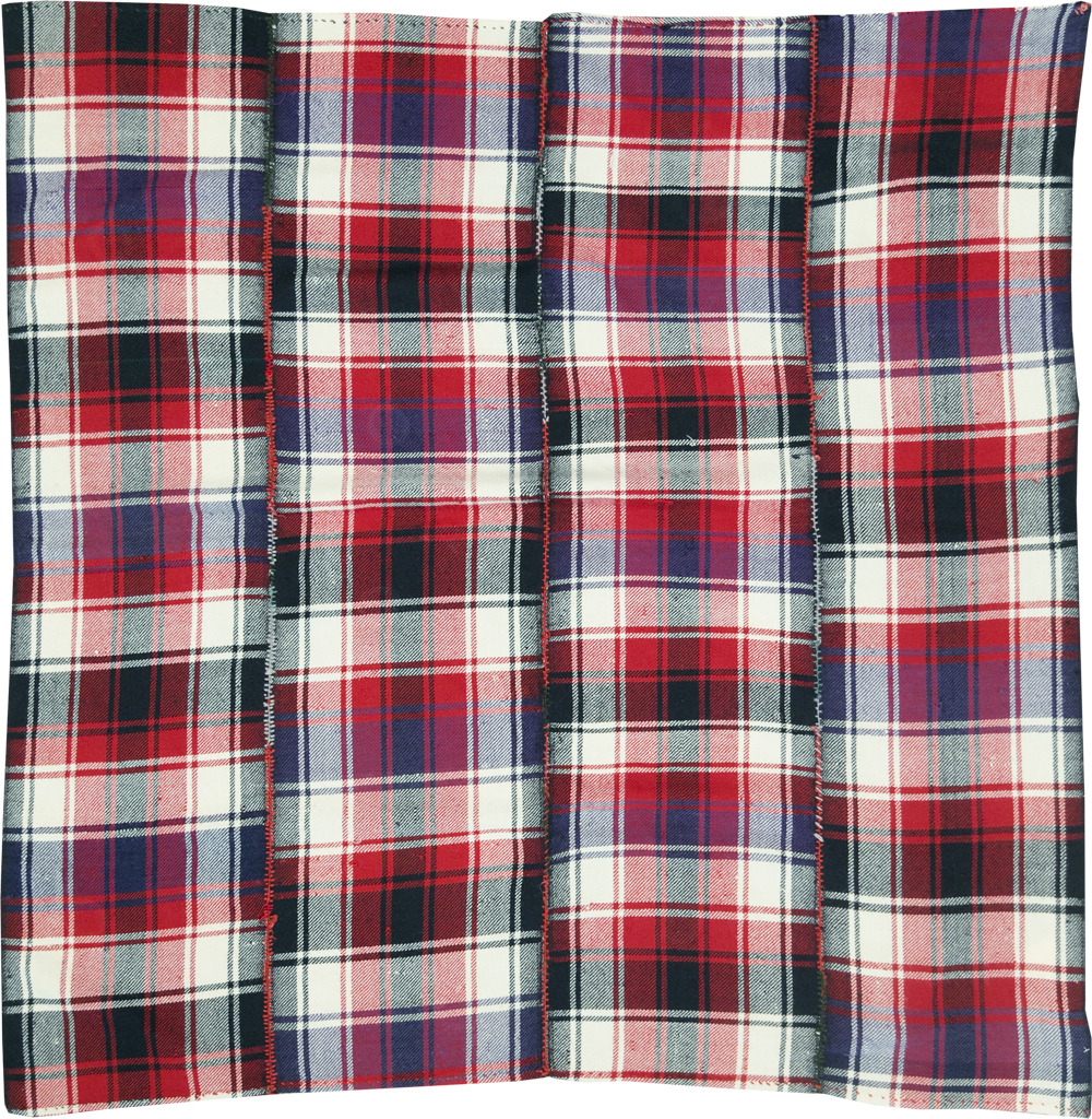 Vintage Persian Square Textile, No.28953 - Staging