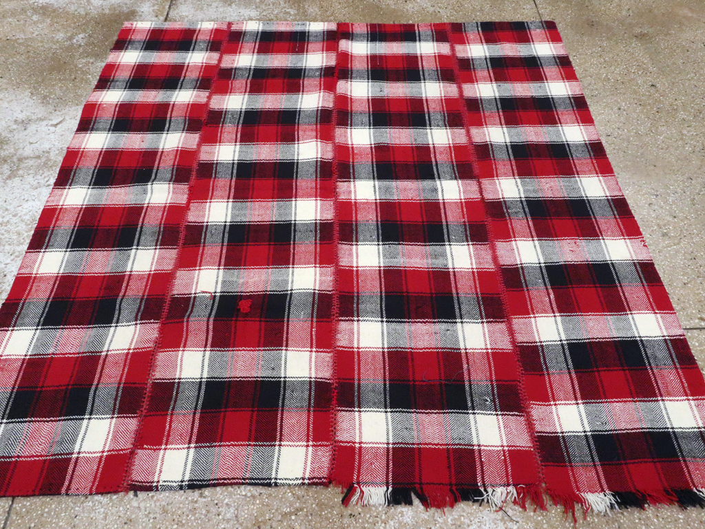 Vintage Persian Square Textile, No.28968 - Staging