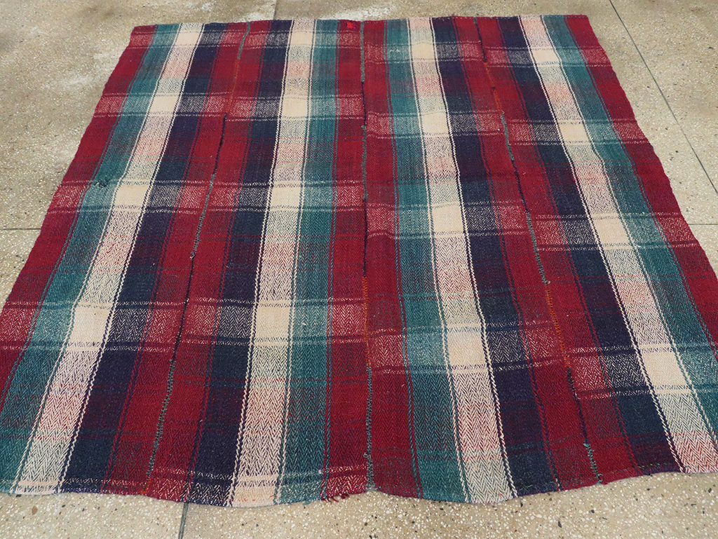 Vintage Persian Square Textile, No.28969 - Staging