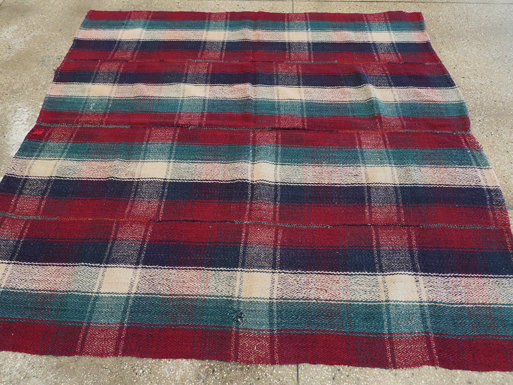 Vintage Persian Square Textile, No.28969 - Staging