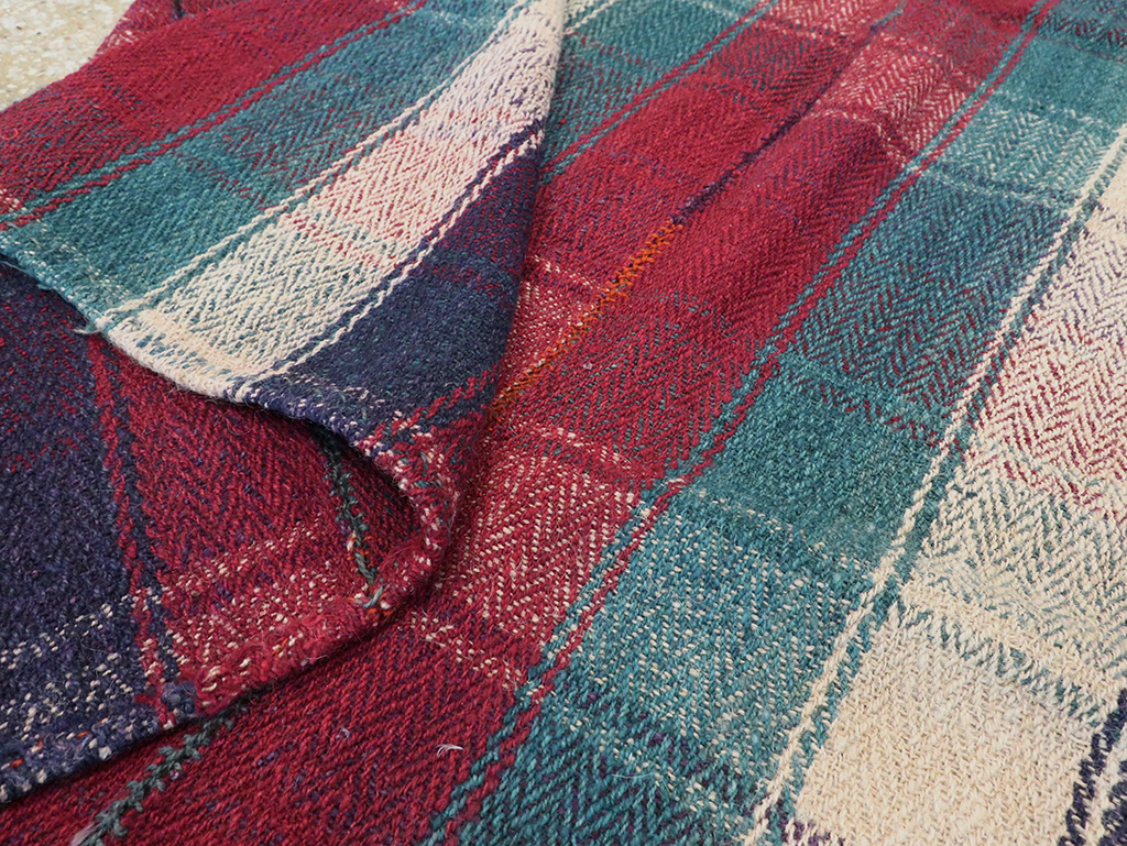 Vintage Persian Square Textile, No.28969 - Staging