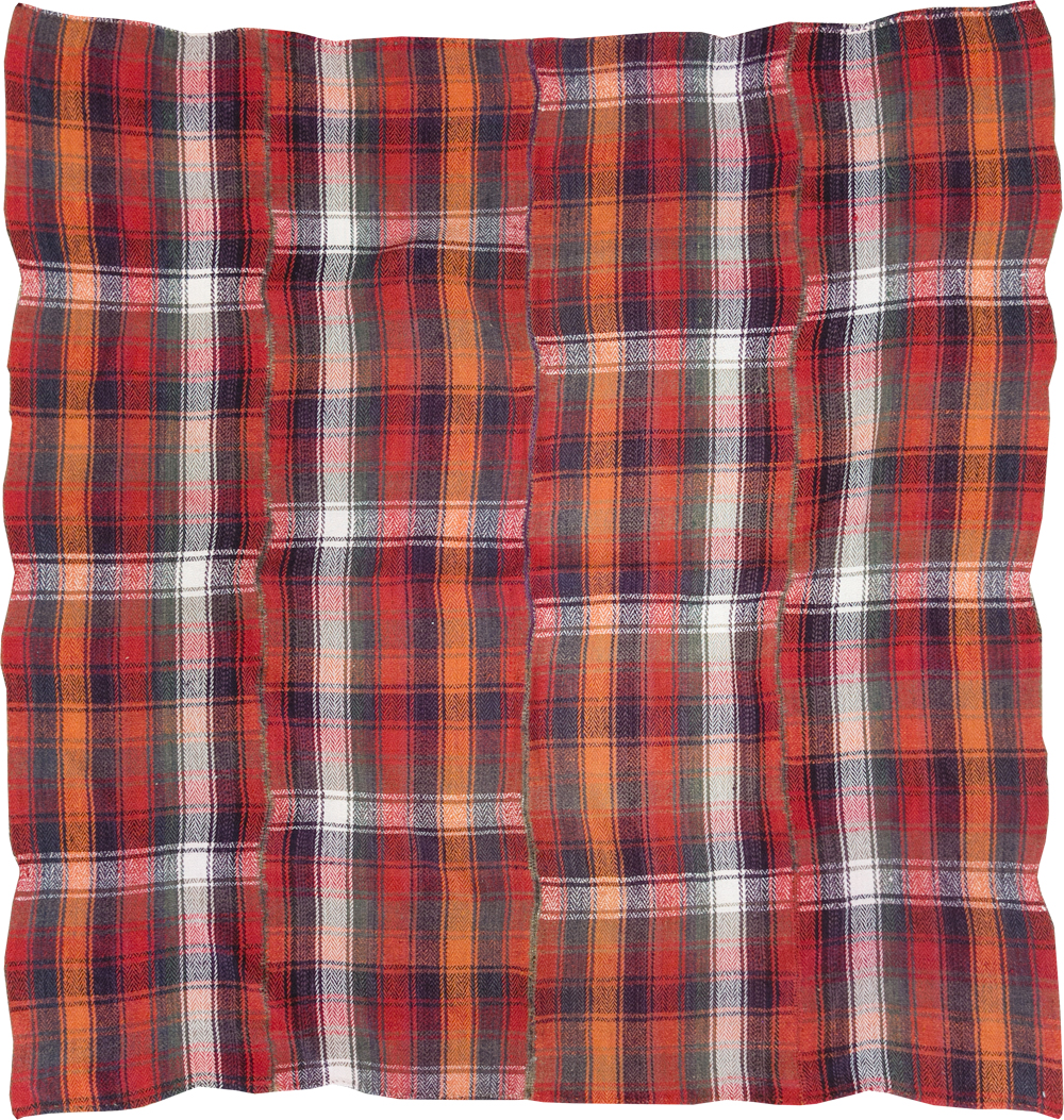 Vintage Persian Square Textile, No.28972 - Staging