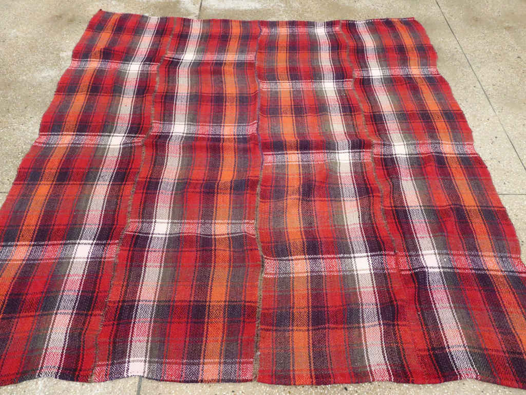 Vintage Persian Square Textile, No.28972 - Staging