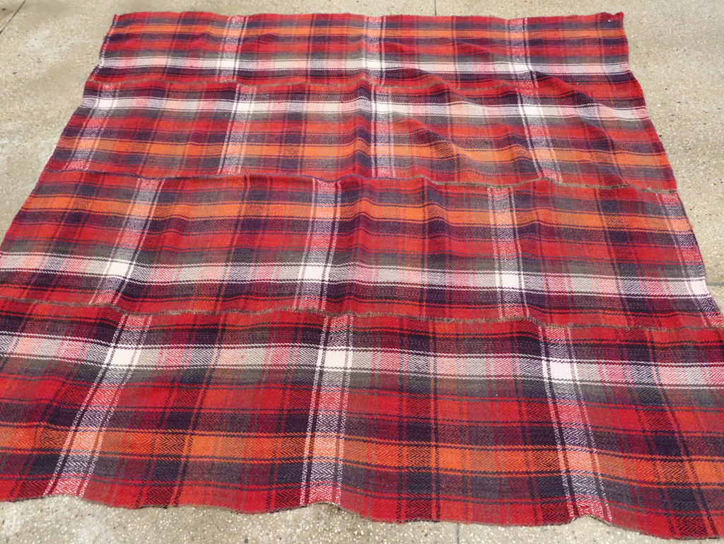 Vintage Persian Square Textile, No.28972 - Staging