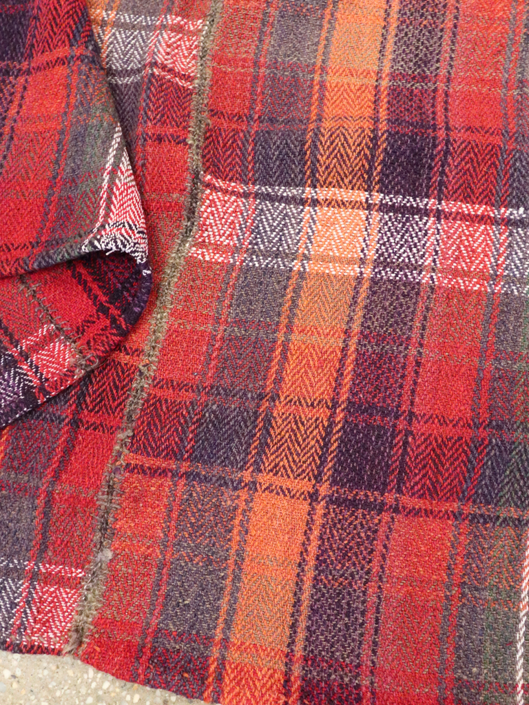 Vintage Persian Square Textile, No.28972 - Staging