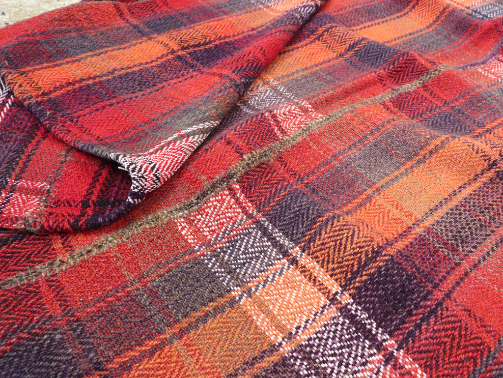 Vintage Persian Square Textile, No.28972 - Staging