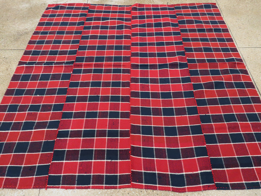 Vintage Persian Square Textile, No.28978 - Staging