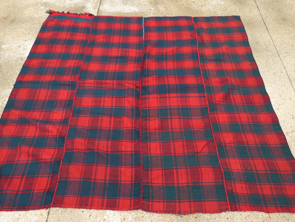 Vintage Persian Square Textile, No.28979 - Staging