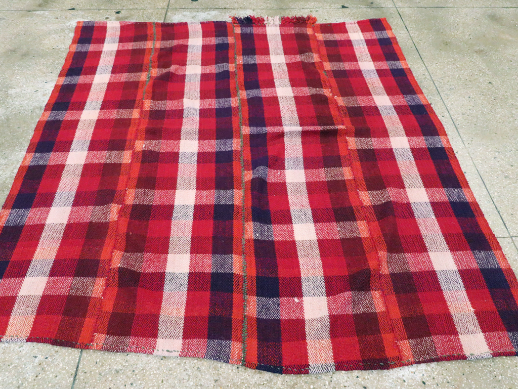 Vintage Persian Square Textile, No.28980 - Staging