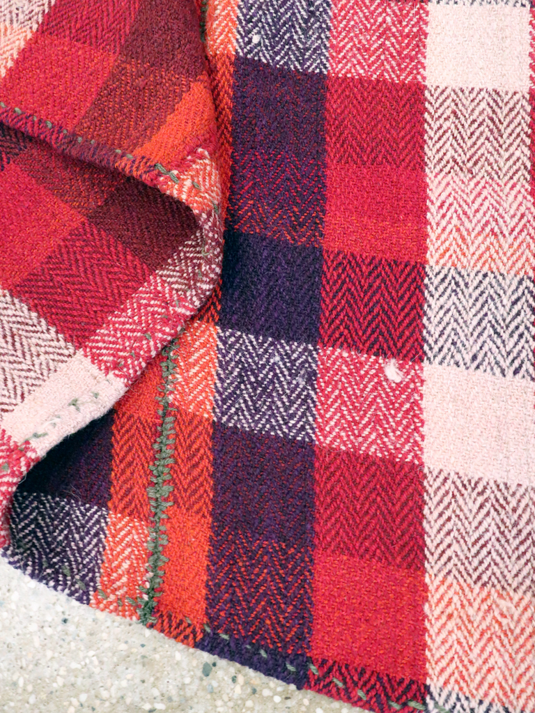 Vintage Persian Square Textile, No.28980 - Staging