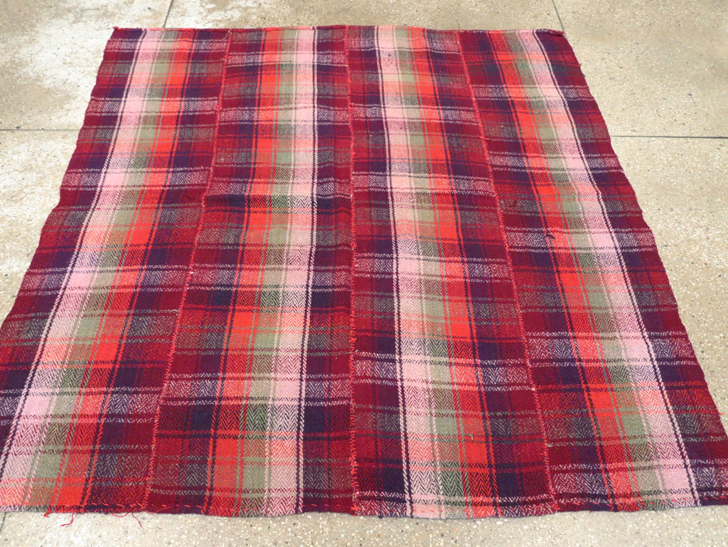 Vintage Persian Square Textile, No.28981 - Staging