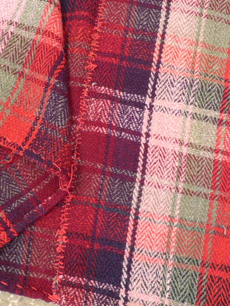 Vintage Persian Square Textile, No.28981 - Staging