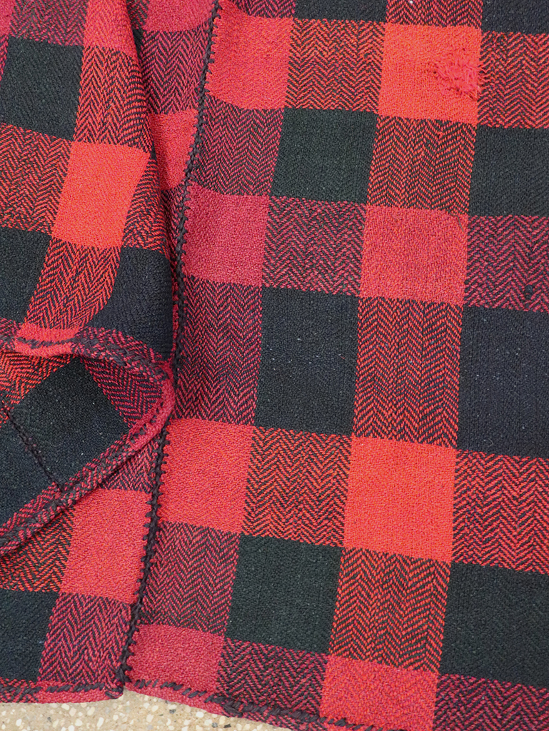 Vintage Persian Plaid Textile, No.28984 - Staging