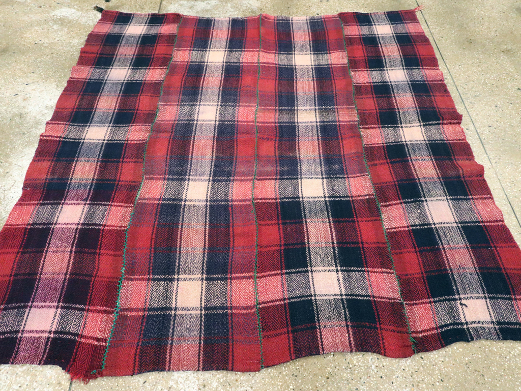 Vintage Persian Square Textile, No.28987 - Staging