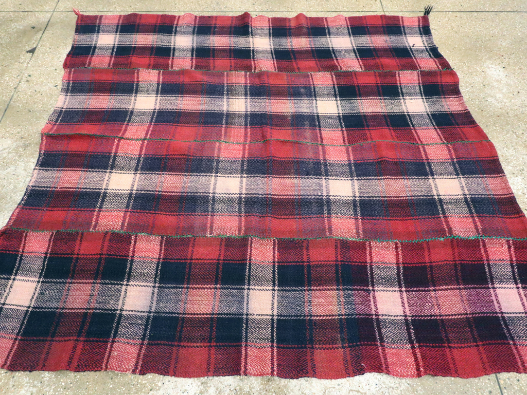 Vintage Persian Square Textile, No.28987 - Staging