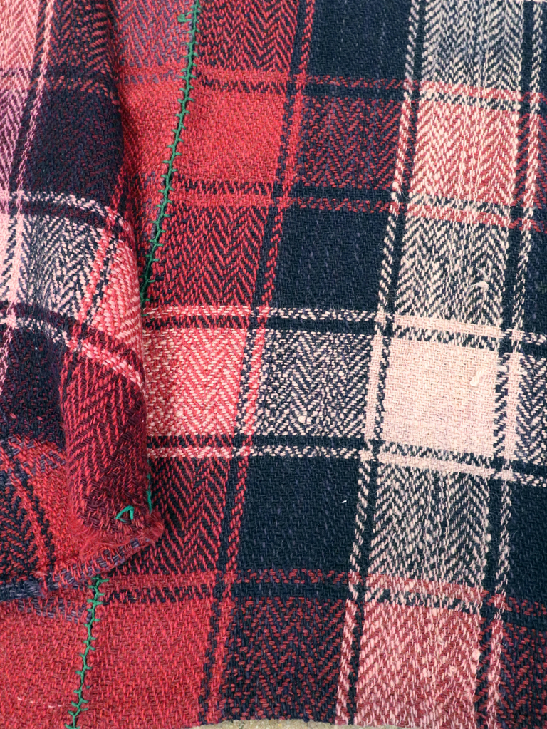 Vintage Persian Square Textile, No.28987 - Staging