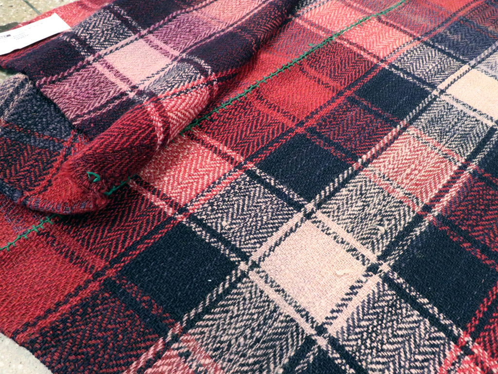 Vintage Persian Square Textile, No.28987 - Staging