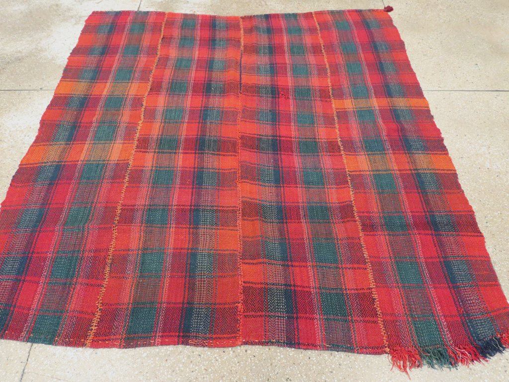 Vintage Persian Square Textile, No.28995 - Staging