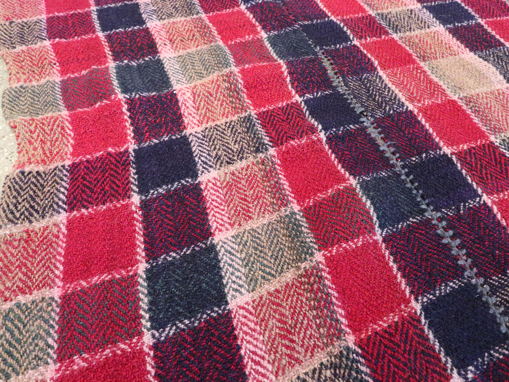 Vintage Persian Square Textile, No.29012 - Staging