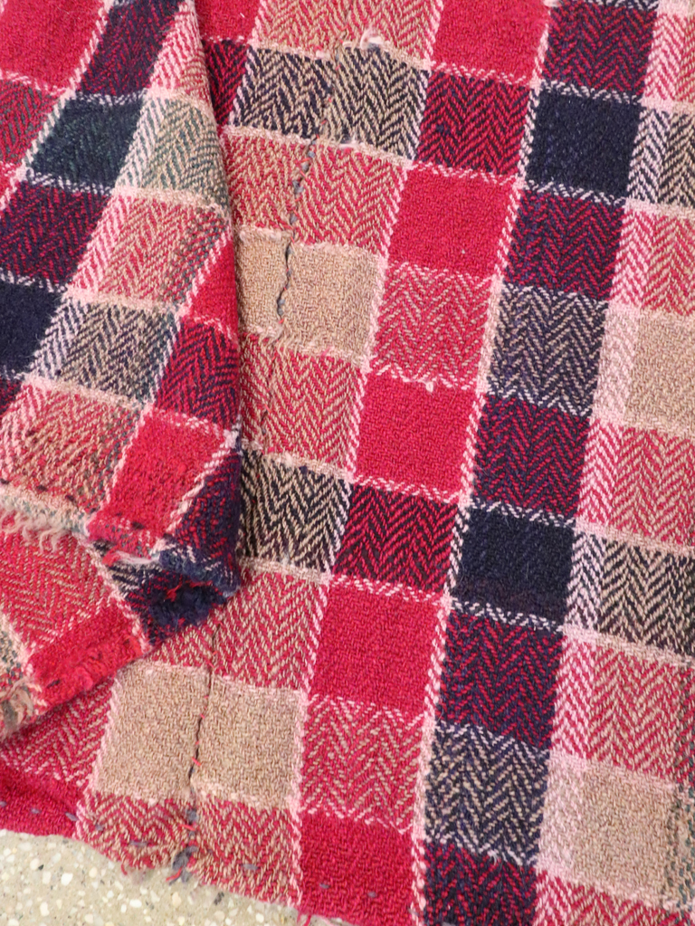 Vintage Persian Square Textile, No.29012 - Staging