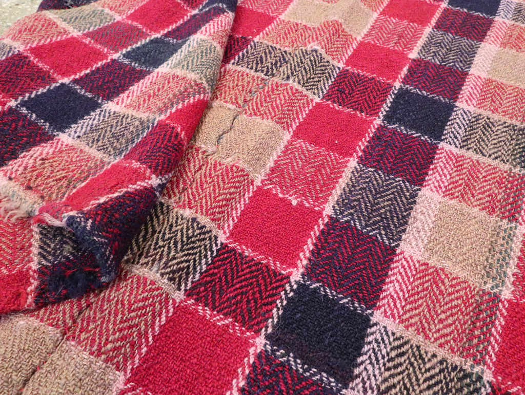 Vintage Persian Square Textile, No.29012 - Staging