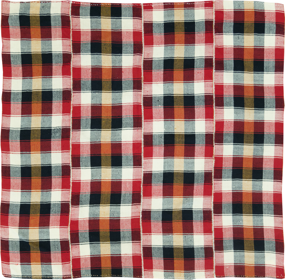 Vintage Persian Square Textile, No.29014 - Staging