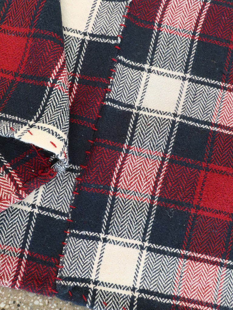 Vintage Persian Square Textile, No.29023 - Staging