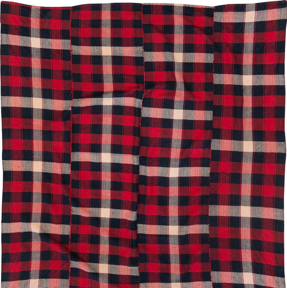 Vintage Persian Plaid Textile, No.29030 - Staging